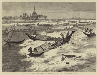 The Threatened War with Burma, a Bore on the Sitang River